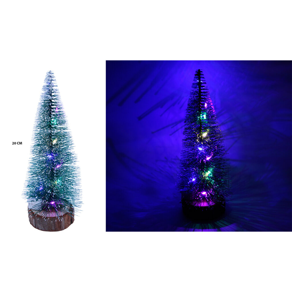 Pino navideño con luz de 20 cm