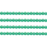 Hilo cuentas cuarzo verde facetado 4 mm