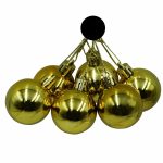 Esferas navideñas metálicas 4cm paquete con 6 piezas