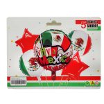 Kit de globos metálicos patrios con 5 piezas decorativas
