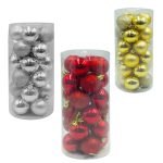 Set de 24 esferas navideñas del #5 de 5 cm
