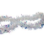 Escarcha blanca tornasol navideña de 2 metros