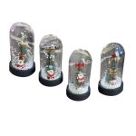 Figura encapsulada navideña con luz