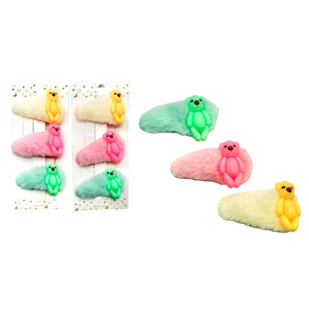 Broches de Peluche para el Cabello por Docena