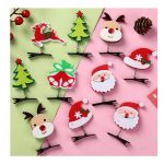 Broches para el cabello navideños