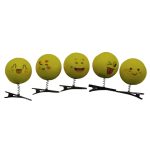 Docena de Broches para Cabello con Emoji