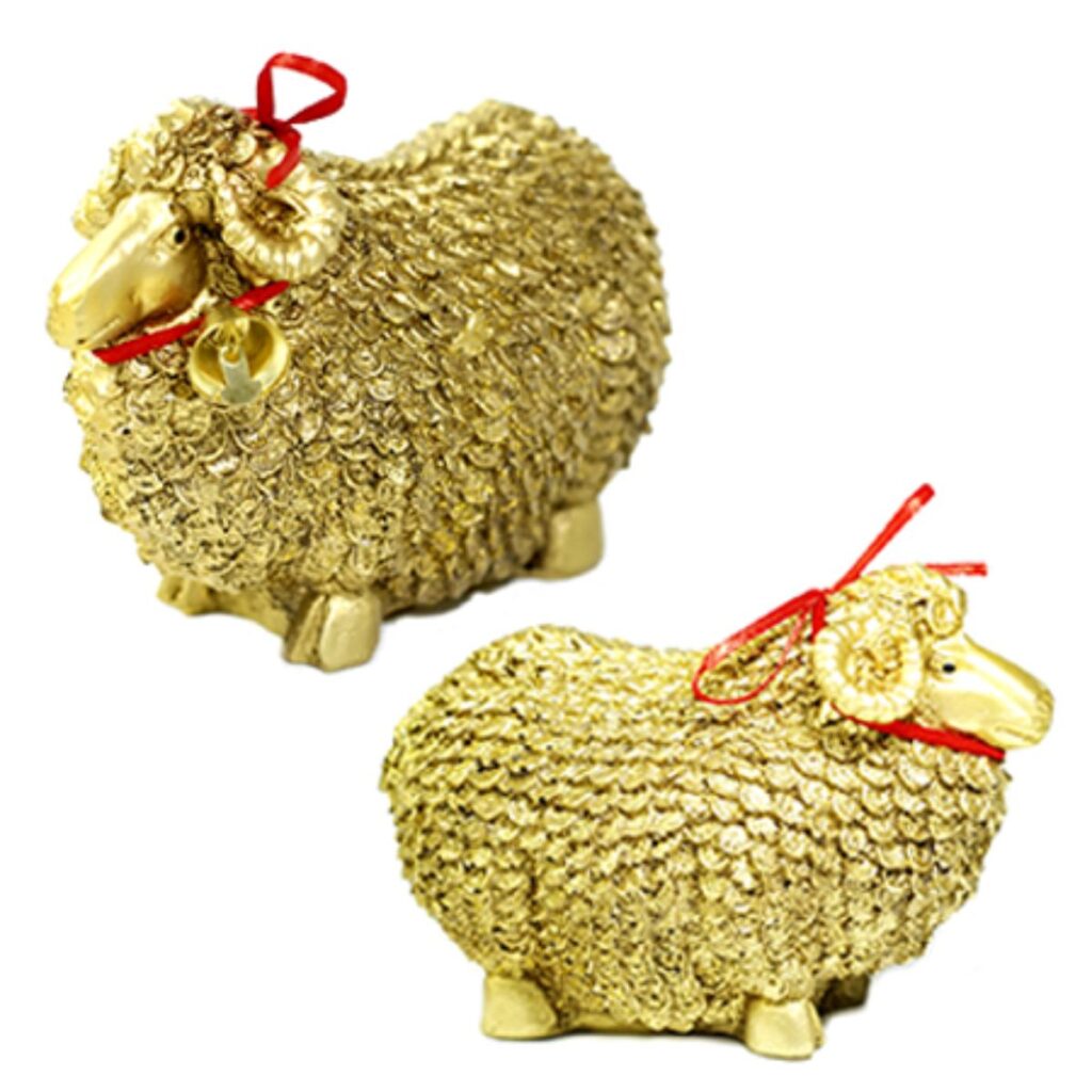 Borrego de la abundancia de color dorado