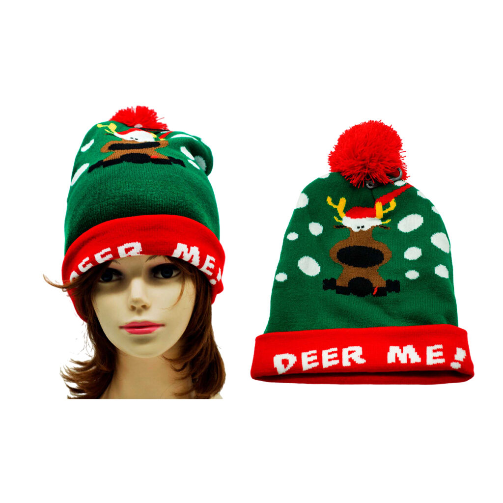 Gorro navideño en diseños variados para fiestas