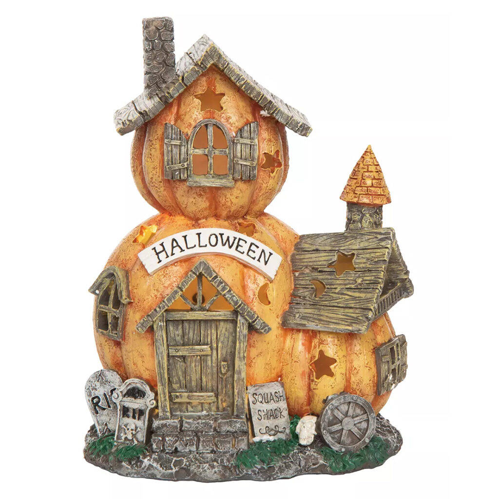 Casa de Calabaza de Resina para Halloween