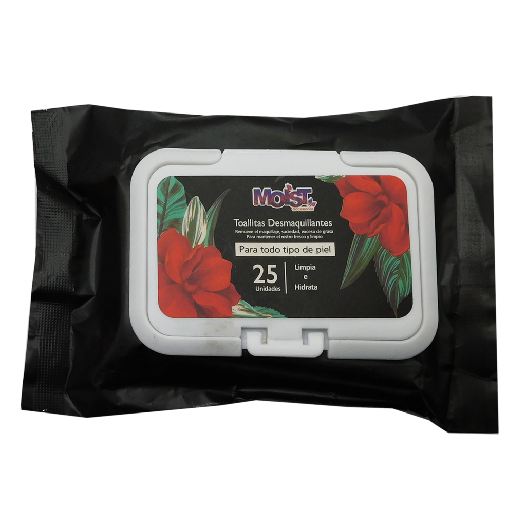 Toallitas Desmaquillantes Paquete de 25 piezas