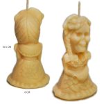 Vela en Forma de Catrina  10.5 x 6 cm
