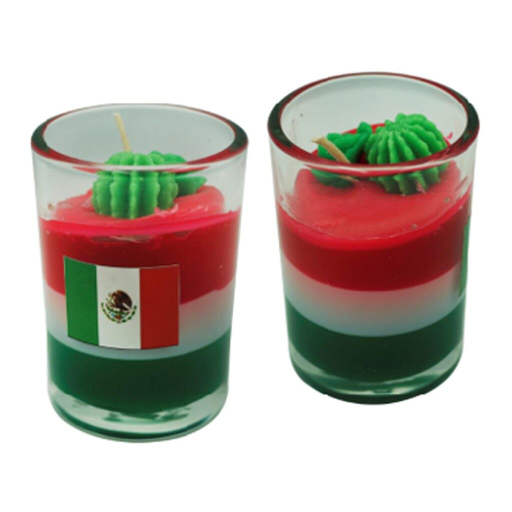 Veladora chica para fiestas patrias