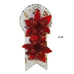 Nochebuenas diamantadas para adornar: Juego de dos