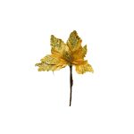 Flor navideña con glitter decorativa