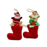 Santa con botitas grandes adorno navideño