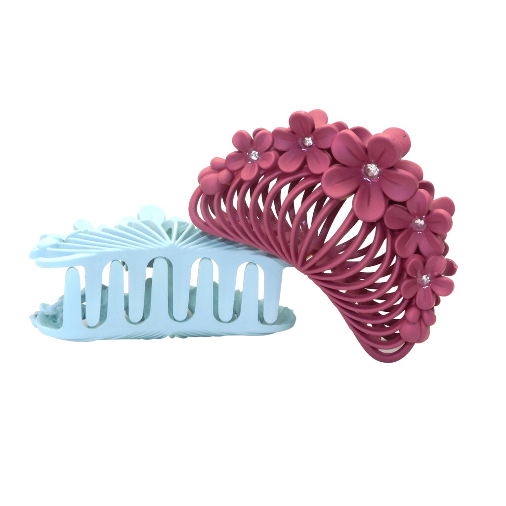 Pinzas para Cabello Diseño Floral por Docena