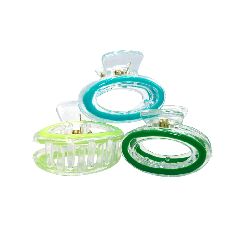 Pinzas para el cabello de acrílico en diferentes modelos por docena