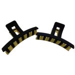 Pinza de Cabello Mate Bicolor en Varios Diseños por docena