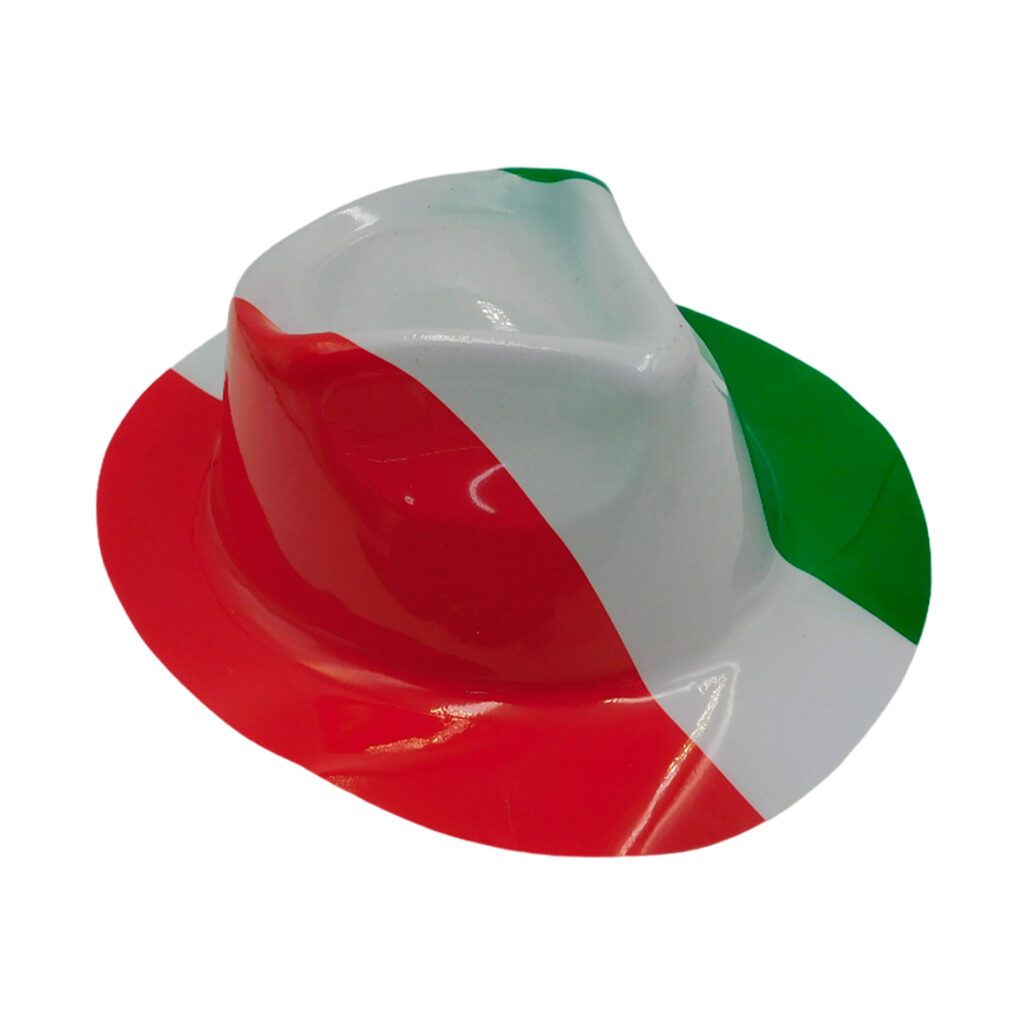 Sombrero tipo fedora tricolor