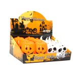 Vela de plástico calabaza y calavera