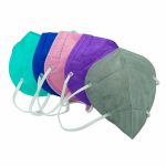 Cubrebocas KN95 de colores sin filtro