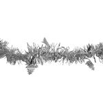 Escarcha navideña metálica con pinos