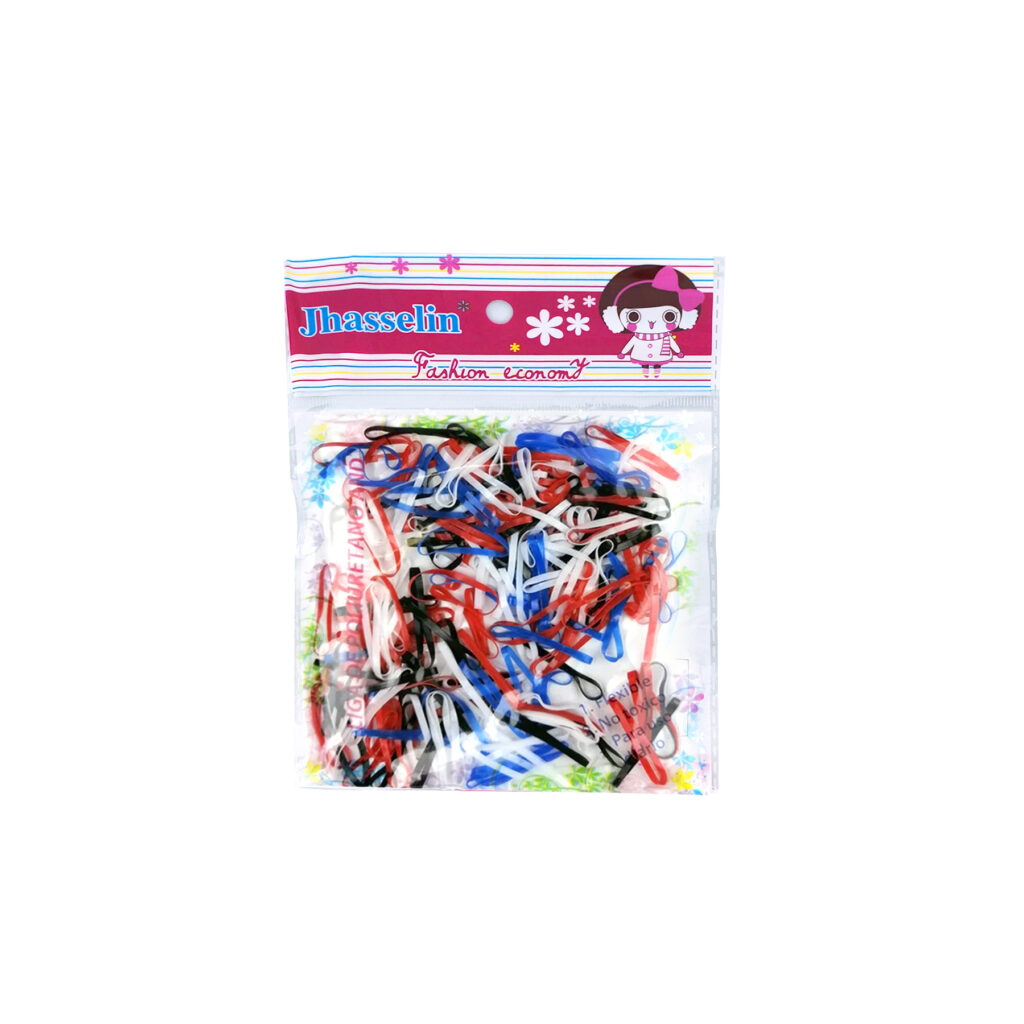 Paquetes de Ligas de Látex para Peinar en Colores Escolares