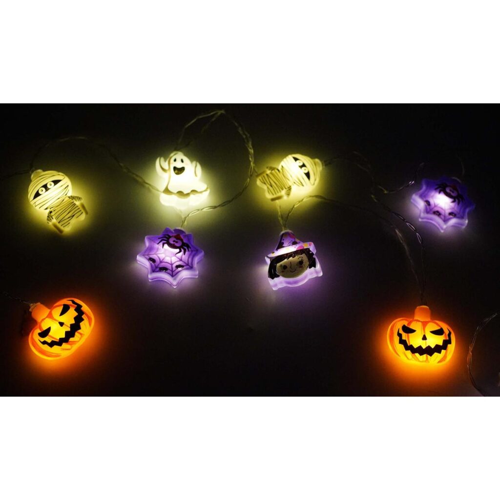Serie de Luces con Figuras de Halloween