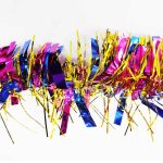 Guía de escarcha navideña multicolor: 2 metros de largo