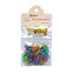 Juego de ligas de látex y abrazaderas para el cabello