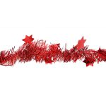 Escarcha navideña metálica con estrellas decorativas