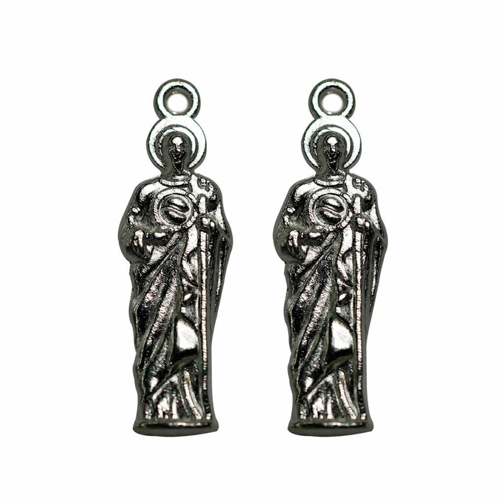Dije de san judas 2 cm color plata