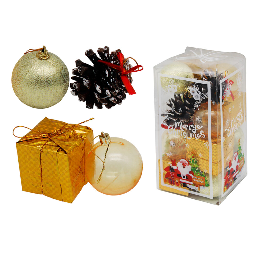 Set de adornos navideños varios para decoración festiva