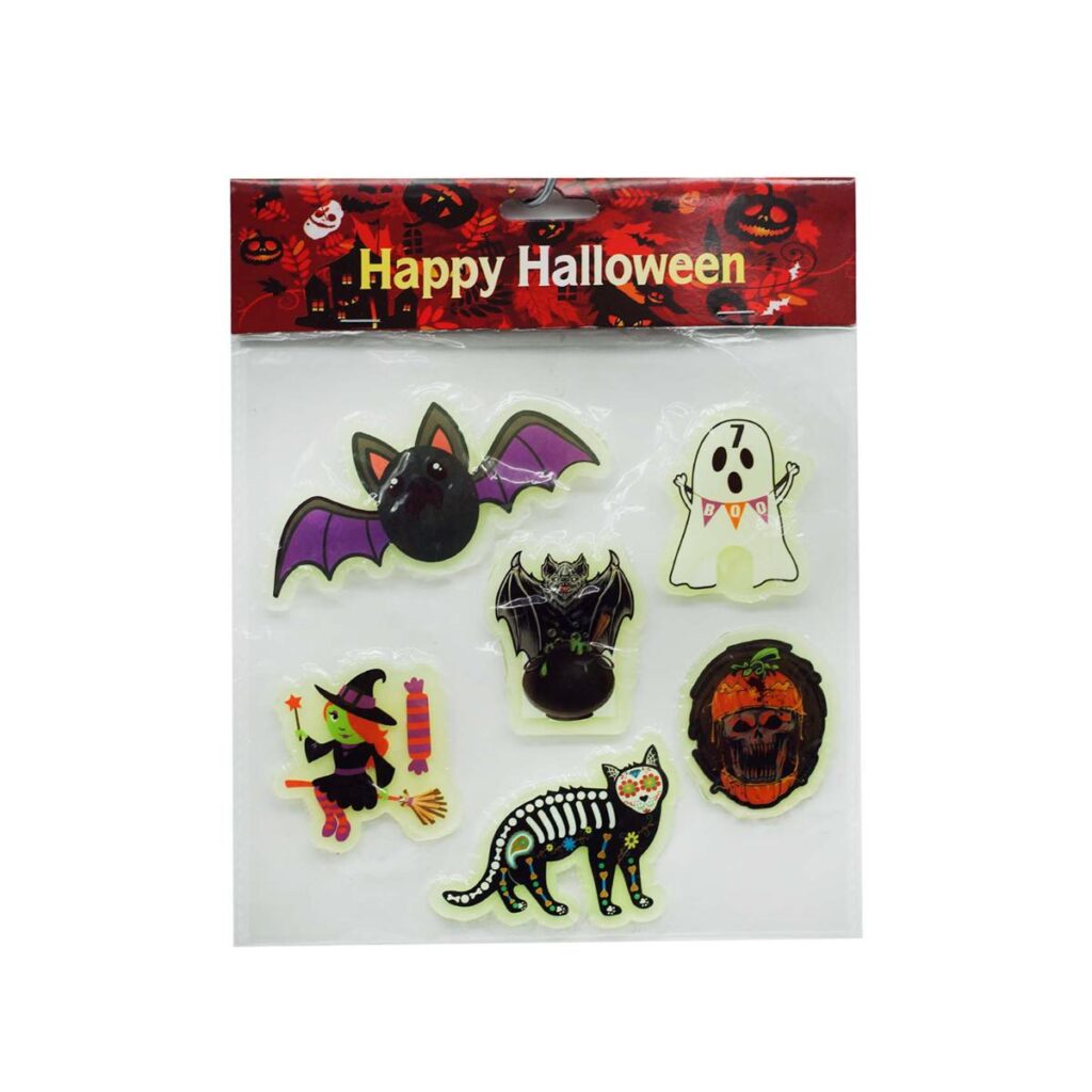 Pegatinas de Gel de Halloween Fluorescentes