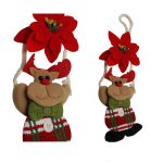 Colgante de Muñeco Navideño con Flor de Nochebuena