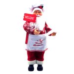 Santa claus con plato