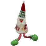 Santa Claus de tela con luz: Figura decorativa