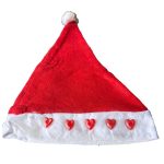 Gorro navideño tipo Santa Claus con luces  Por docena