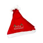 Gorro navideño tipo Santa por docena con bordado