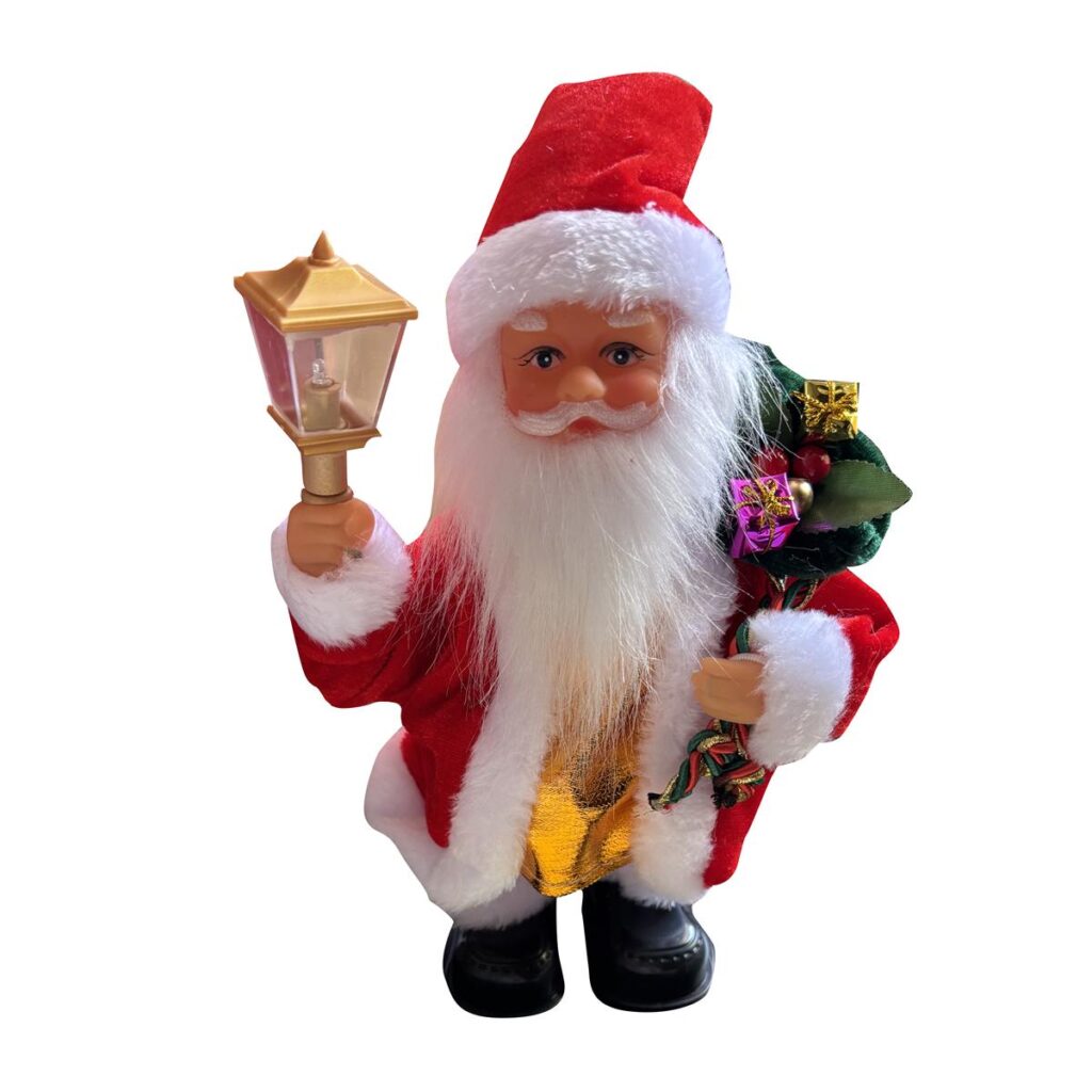 Figura de Santa con luces y sonido