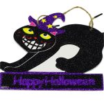 Adorno de Foami de Gato para Halloween