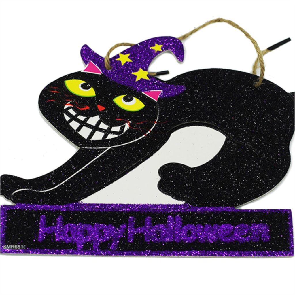 Adorno de Foami de Gato para Halloween