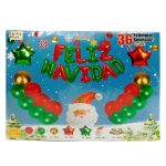 Set decoración de globos navideños