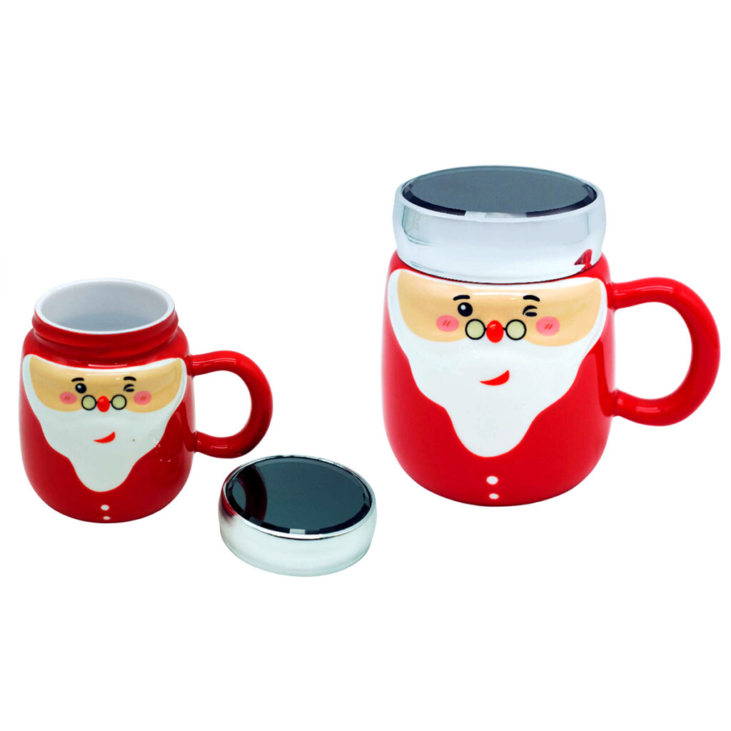Taza de Santa Claus de cerámica