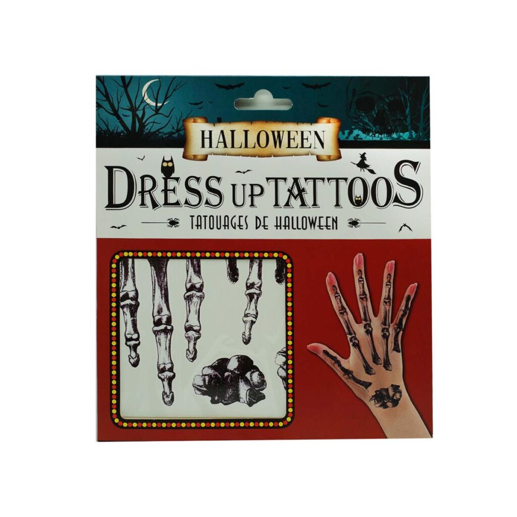 Tatuajes Temporales que Simulan Huesos