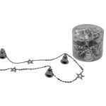 Cadena navideña con campanas y estrellas