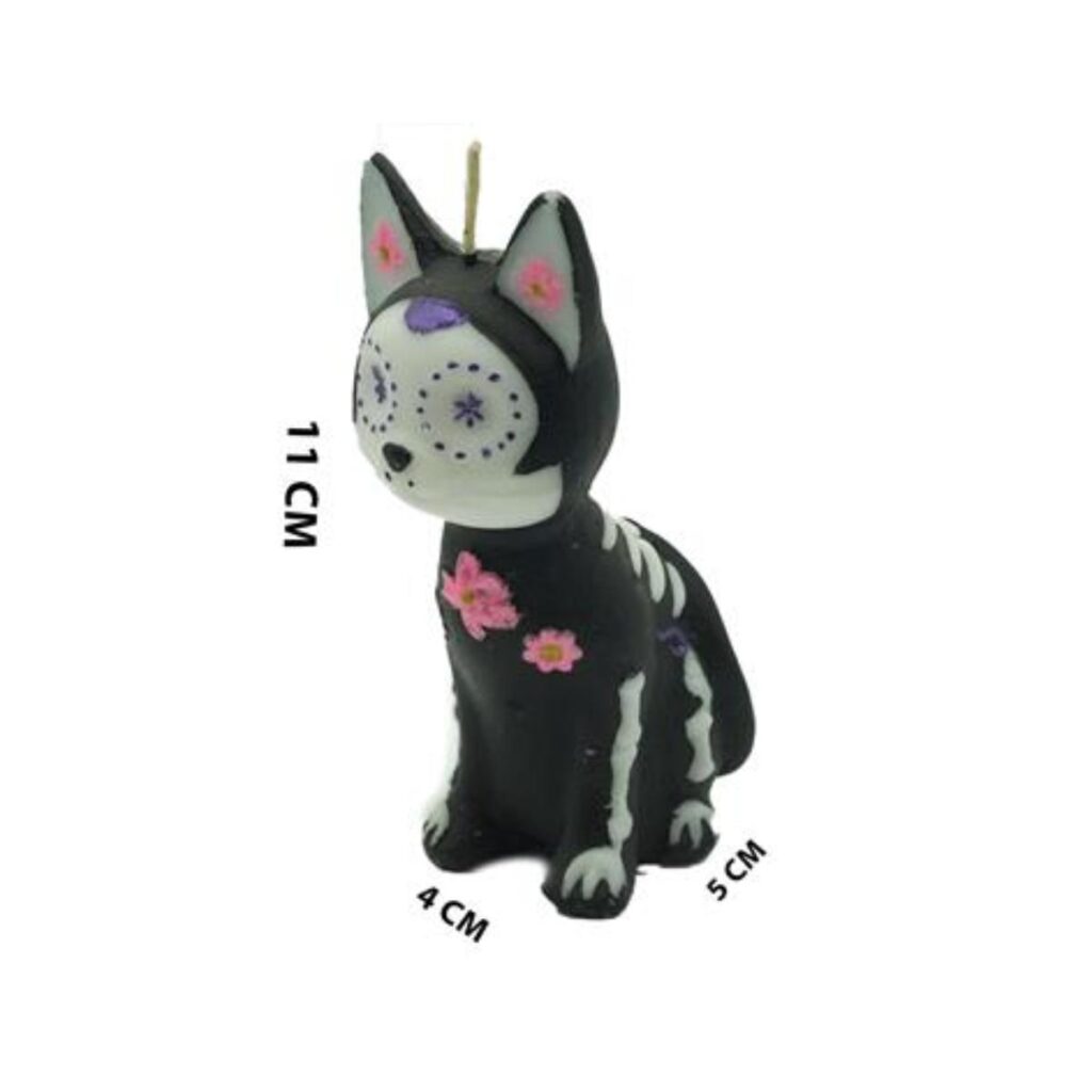 Vela Decorativa Gato Esqueleto