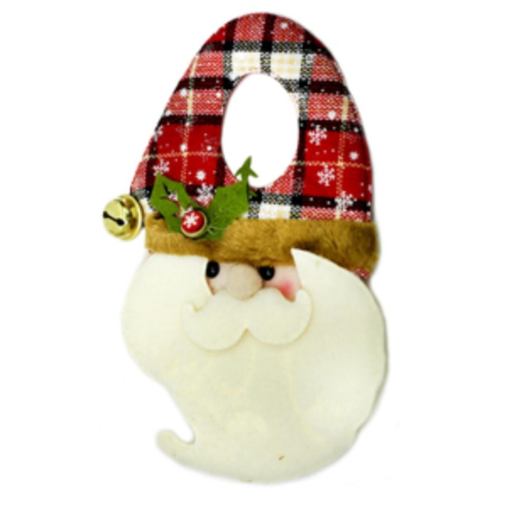 colgante para picaporte navideño de Santa