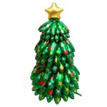 Globo Gigante de 130cm en Forma de Pino Navideño