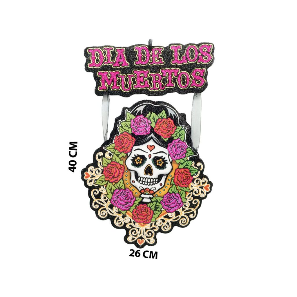 Letrero Día de los Muertos con Catrina